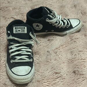 Converse Kids Black and White High-Top Sneakers
